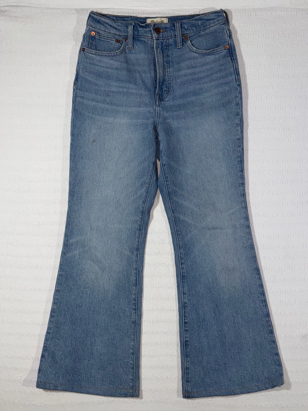 Madewell Womens The Perfect Vintage Flare Denim Jeans Size 28 High Rise Stretch